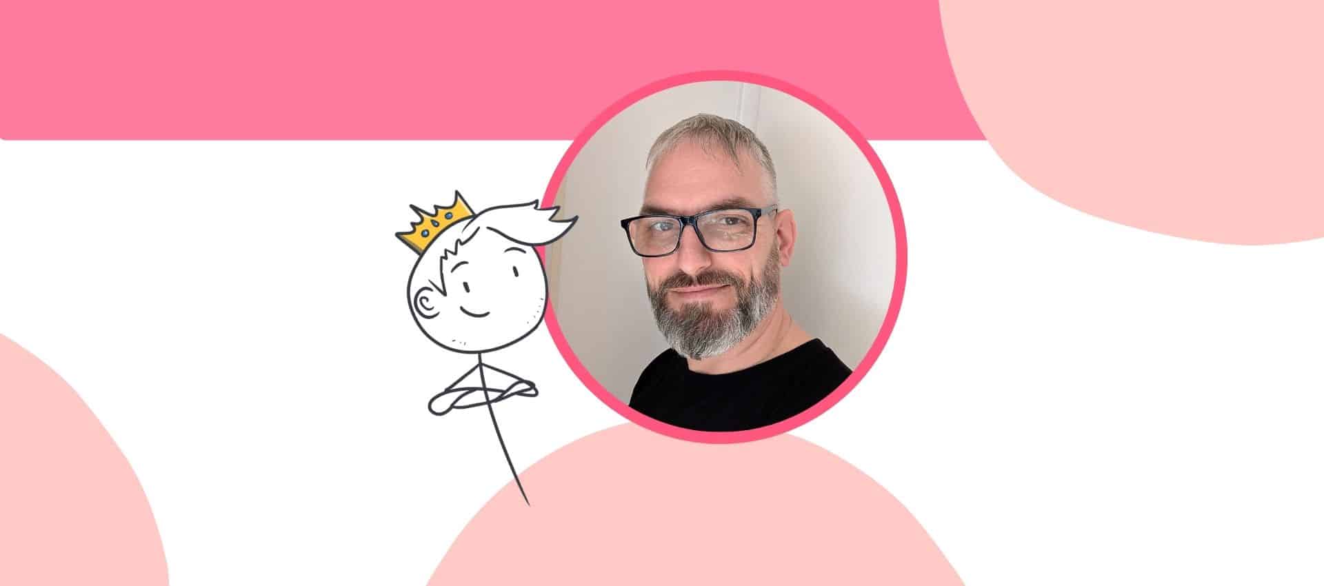 Benedikt Schait Bild von Mann mit Bart und Brille - Peerarbeit und Selbsthilfe